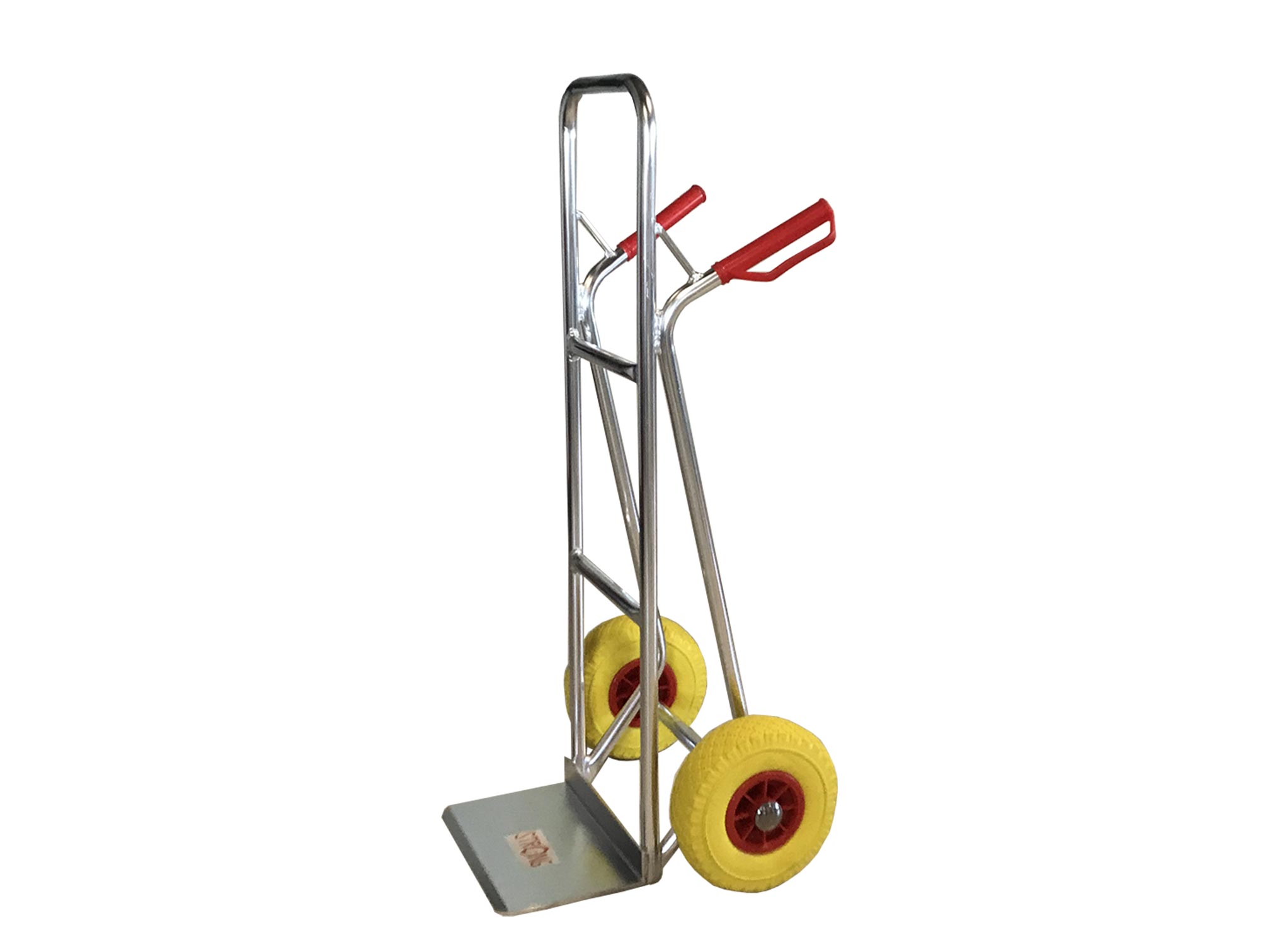 Diables 2 roues pneumatiques/increvables (mousse) | Châssis en aluminium 25 x 1,2 mm | MOD. 103AL | Chariot de transport pour bagages, capacité 150/200 kg Diables 2 roues pneumatiques/increvables (mousse) | Châssis en aluminium 25 x 1,2 mm | MOD. 103AL | Chariot de transport pour bagages, capacité 150/200 kg